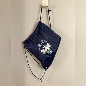 UCONN Husky Navy Drawstring Bag